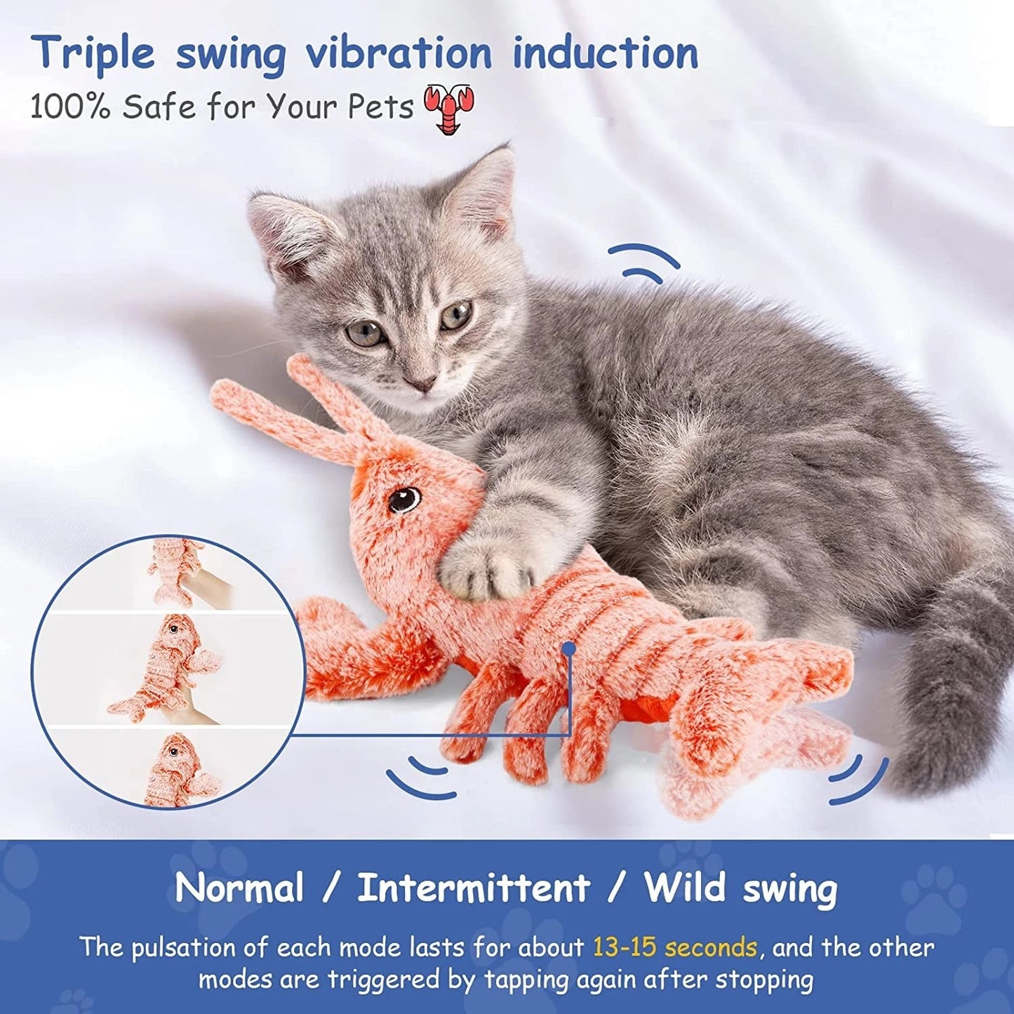 Floppy Lobster™ Interactive Dog/Cat Toy